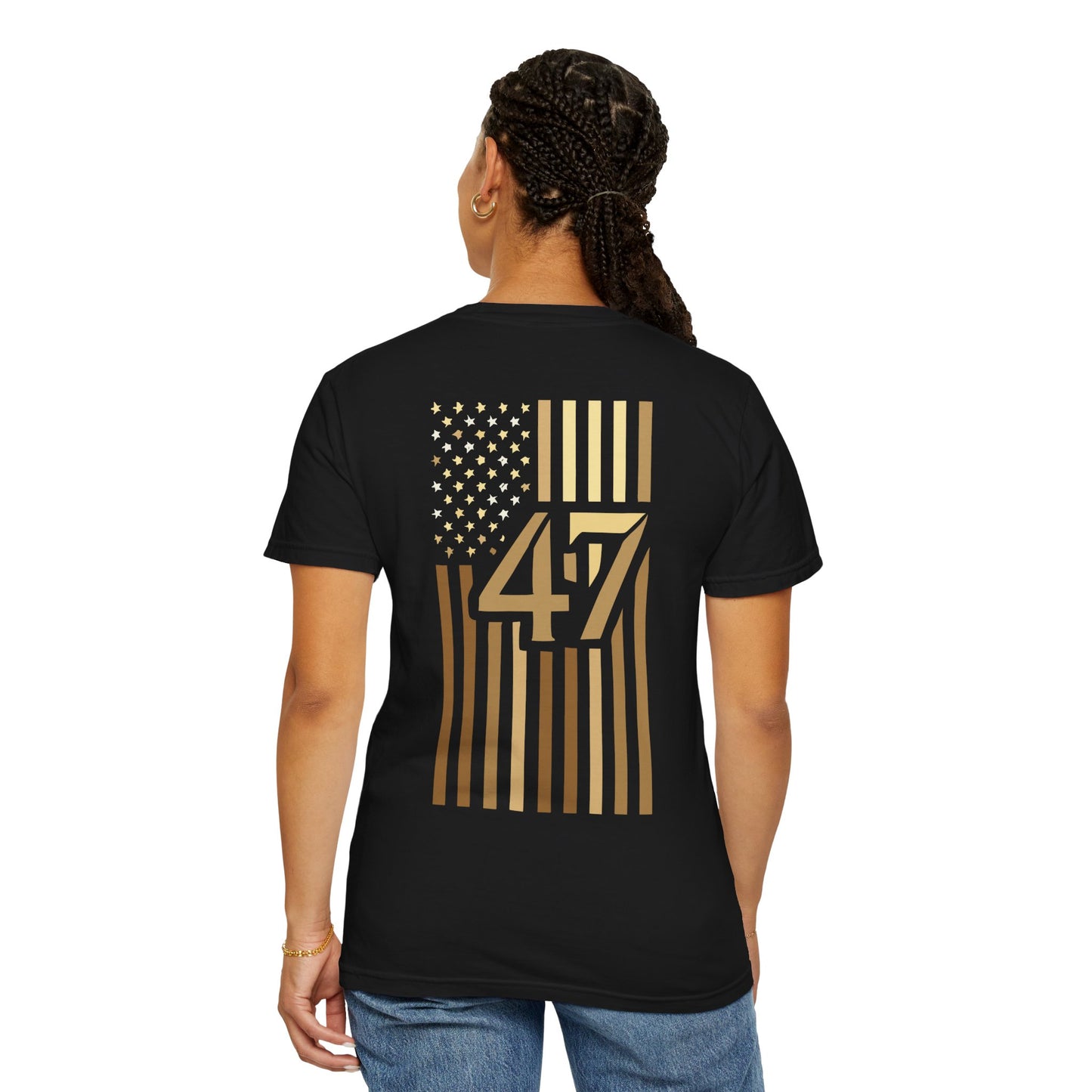 Golden Age 47 T-Shirt – Bold Gold on Black